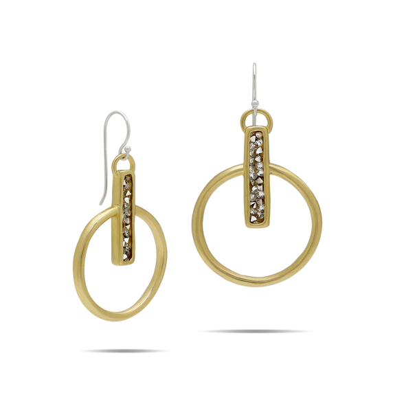 Kristal Breakthrough Earrings-Sterling Silver- Brass-Waxing Poetic