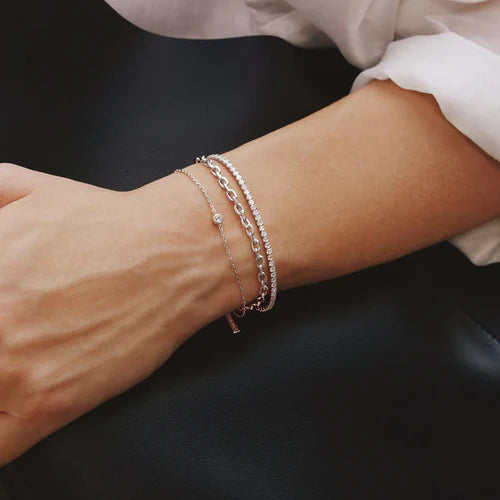 Gold Sparkle Bezel Bracelet-Ania Haie