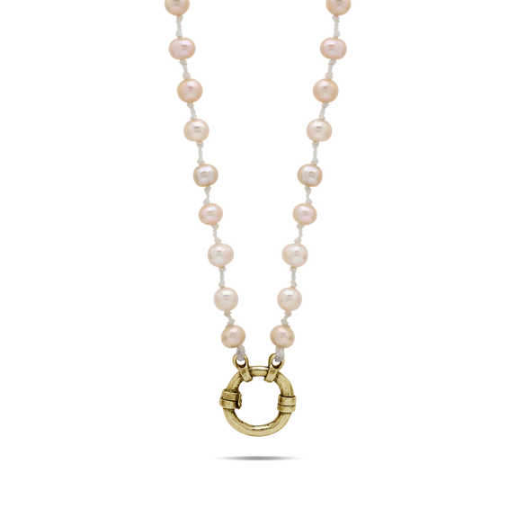 Boho Soul Necklace - Blush Fresh Water Pearl-Waxing Poetic