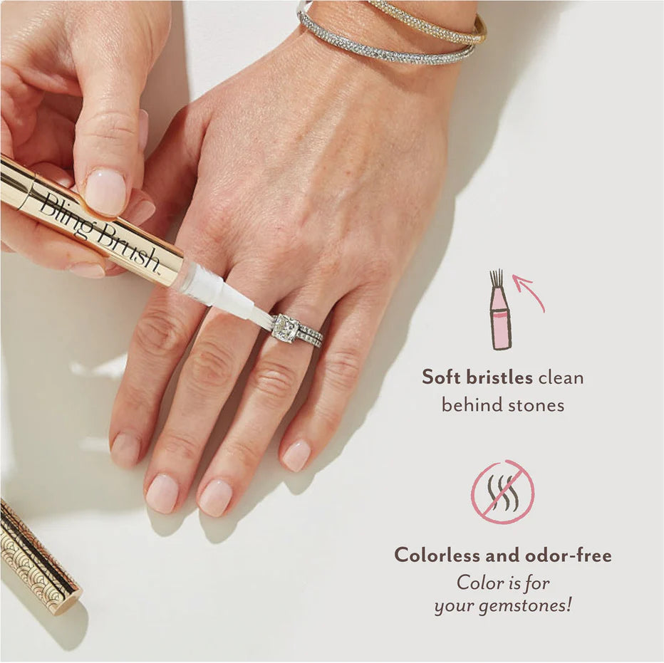 Zoom Bling Brush® Natural On-the-Go Jewelry Cleaner
