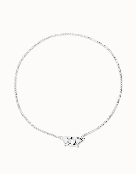 Necklace with intertwined carabiner-Uno De 50