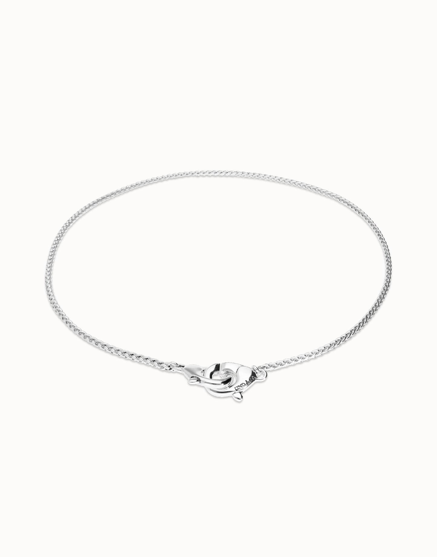 Necklace with intertwined carabiner-Uno De 50