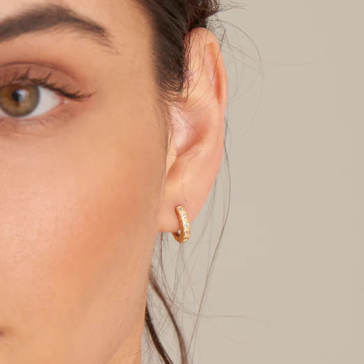 Gold Glam Huggie Hoop Earrings-Ania Haie