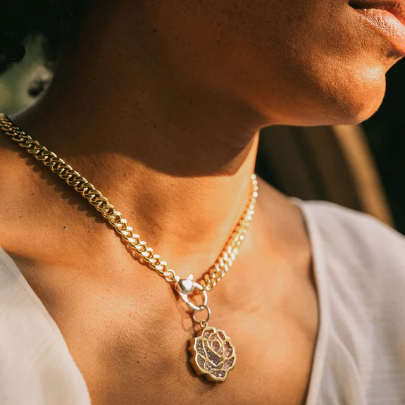 Astral Rose Pendant-Waxing Poetic