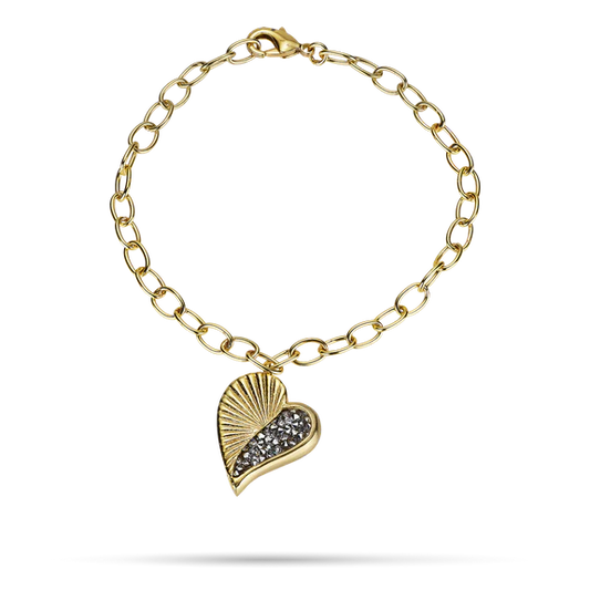 Poetic Heart - Kristal Heartstar Bracelet - Ceramic Coated Brass