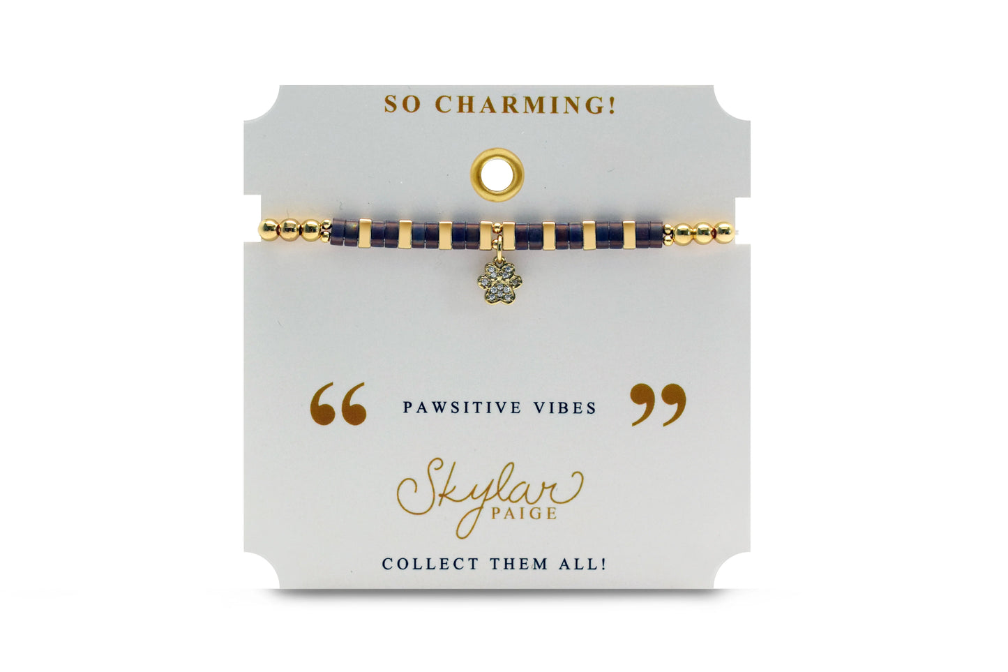 Pawsitive Vibes-Tila Beaded Bracelet-Skylar Paige