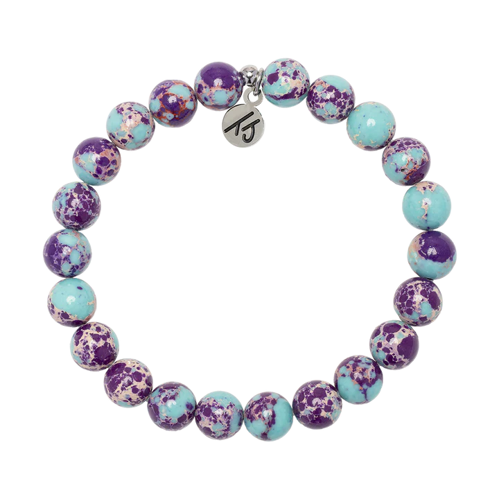 Defining Bracelet- Intuition Bracelet with Purple Blue Jasper Gemstones-T. Jazelle
