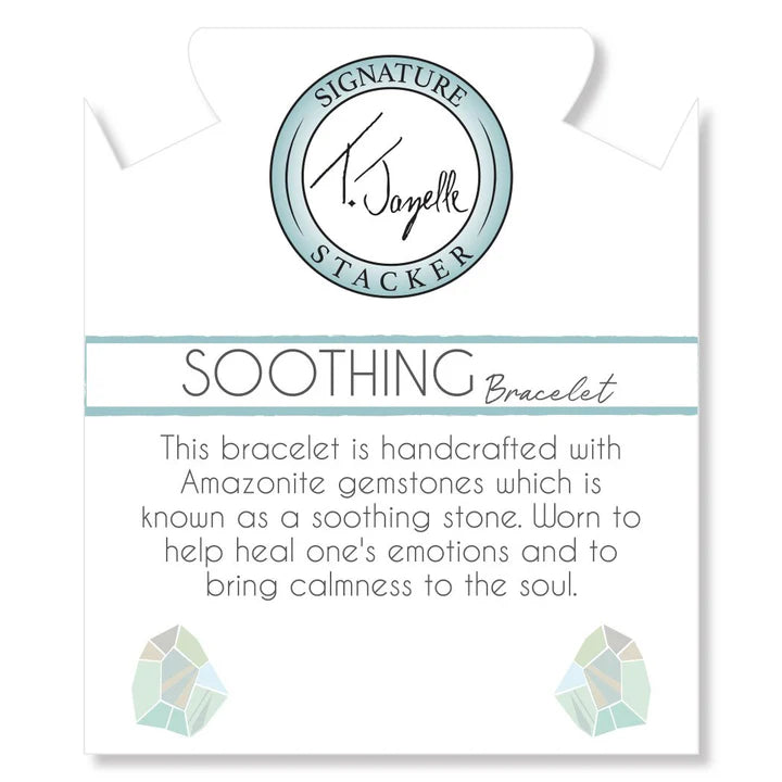 Defining Bracelet- Soothing Bracelet with Peruvian Amazonite Gemstones-T. Jazelle