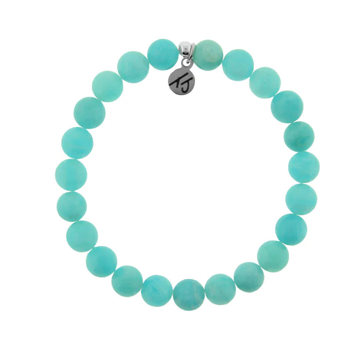 Defining Bracelet- Soothing Bracelet with Peruvian Amazonite Gemstones-T. Jazelle