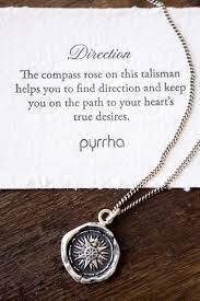 Direction- Sterling Silver Talisman -Pendent Necklace