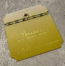 PERIDOT-Birthstone Bracelet-Tila Bead-Skylar Paige-Stia Couture