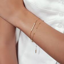Zoom Gold Pavé Multi Beaded Chain Bracelet-Ania Haie