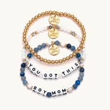 Boy Mom-Little Words Project-Beaded Bracelet