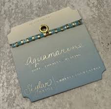 AQUAMARINE-Birthstone Bracelet-Tila Bead-Skylar Paige-Stia Couture