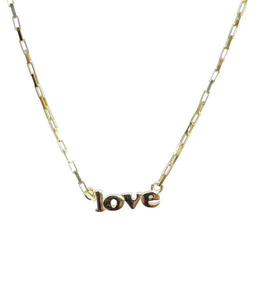 Lowercase love Necklace