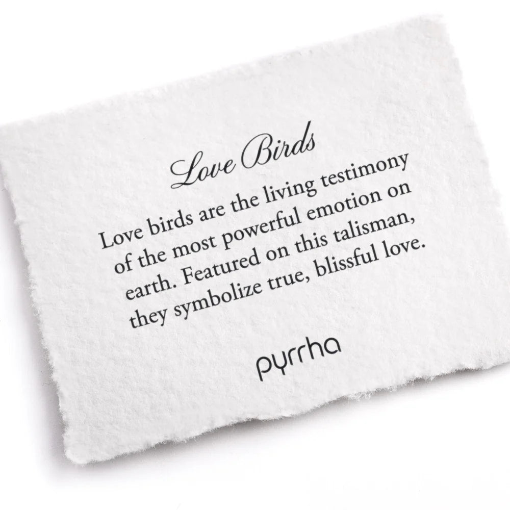 Love Birds-Sterling Silver-Talisman- Necklace-Pyrrah