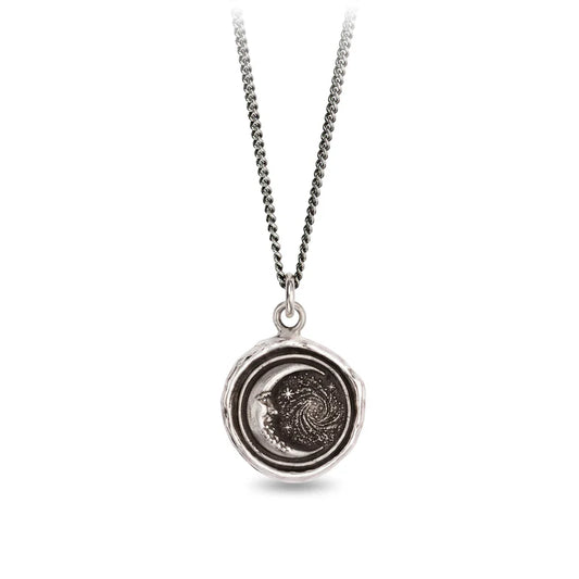 Trust the Universe-Sterling Silver-Talisman-Wax Seal-Necklace-Pyrrah