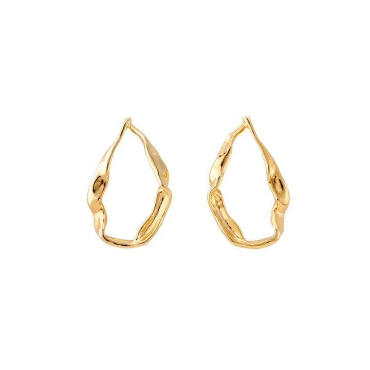 Tide Earring Hoops Vermeil