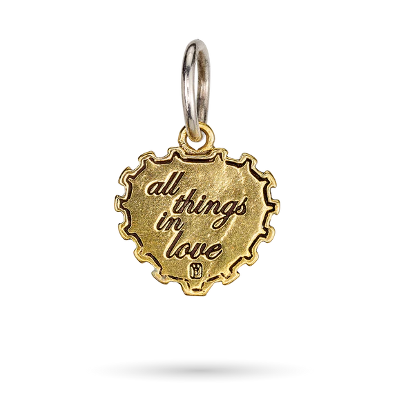 All Things in Love Charm-Sterling Silver-Brass-Waxing Poetic