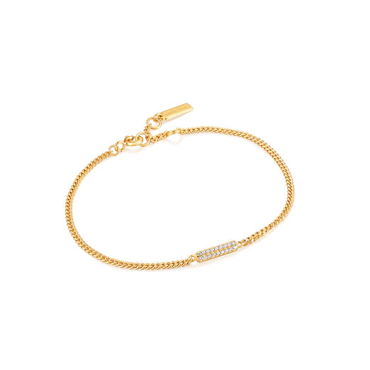 Gold Glam Bar Bracelet-Ania Haie