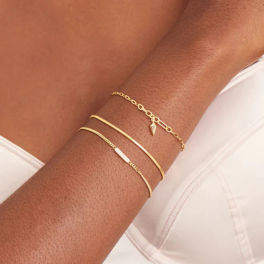 Gold Glam Bar Bracelet-Ania Haie