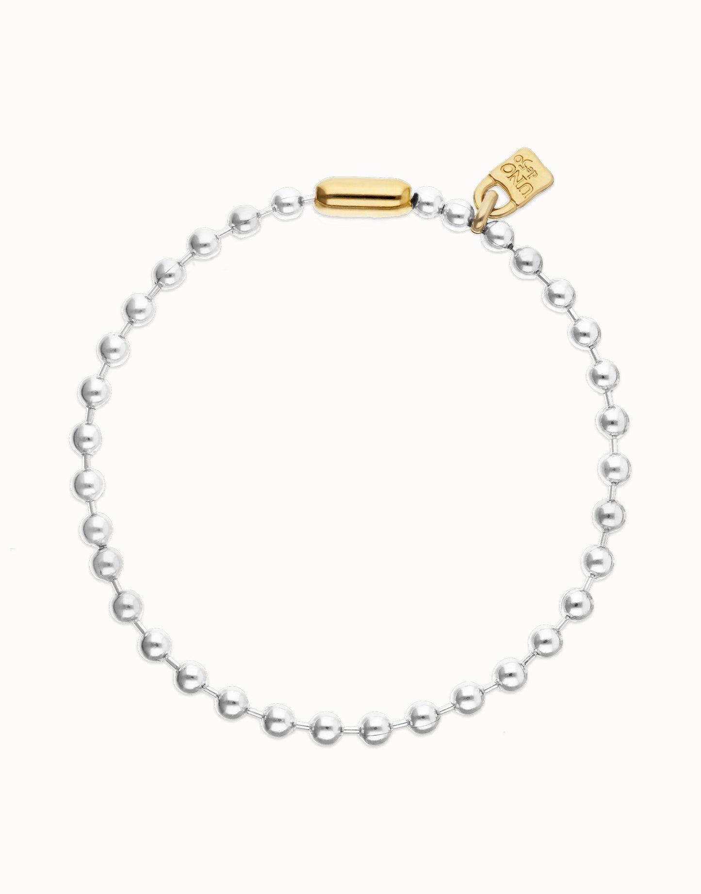 Bead necklace with contrasting accents-Uno De 50