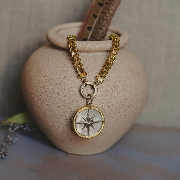 Rose of the Winds Compass Pendant