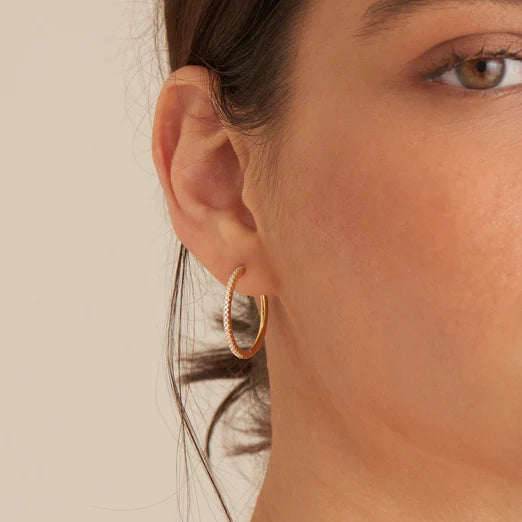 Gold Glam Hoop Earrings-Ania Haie