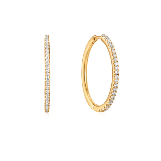 Gold Glam Hoop Earrings-Ania Haie