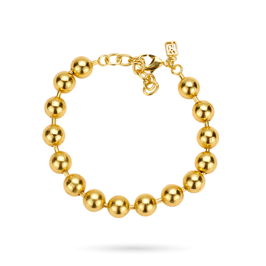 Foundry Ball Bracelet - Gold Plate