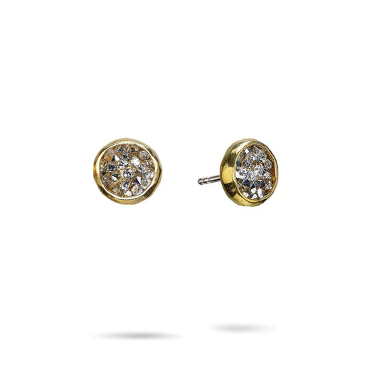 Kristal Dome Stud Earrings