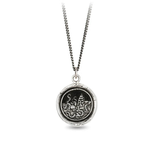 Kraken Talisman Sterling Silver Necklace