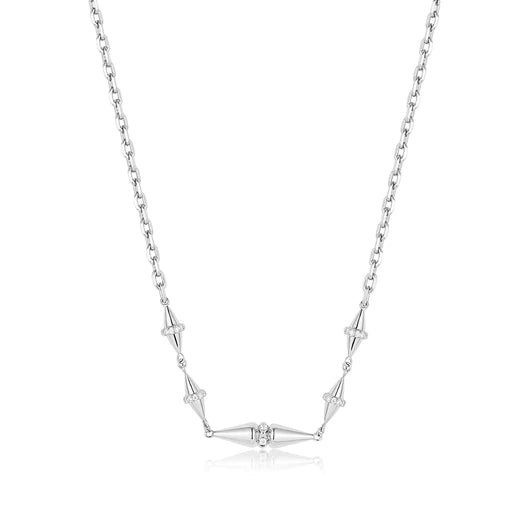 Silver Geometric Chain Necklace