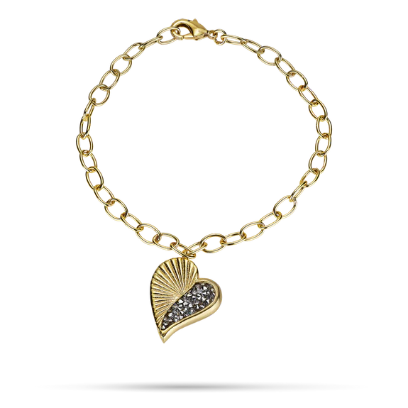 Poetic Heart - Kristal Heartstar Bracelet - Ceramic Coated Brass