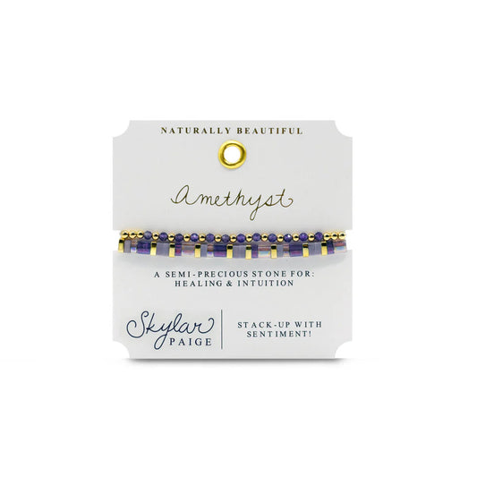 Naturally Beautiful - Amethyst- Stia -Bracelet