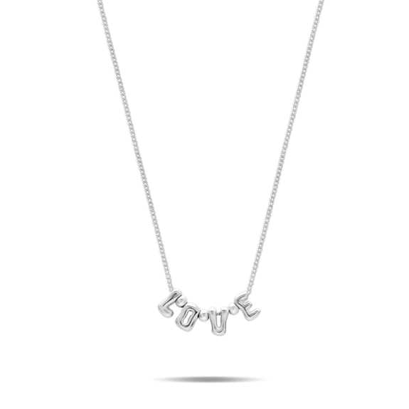 Bubble Over Love Necklace-Sterling Silver-Waxing Poetic