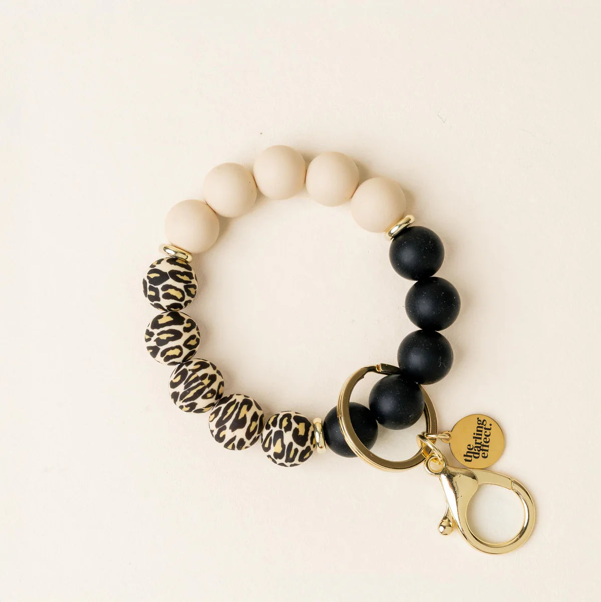 Tickled Pink Hands-Free Keychain Wristlet-The Darling Effect