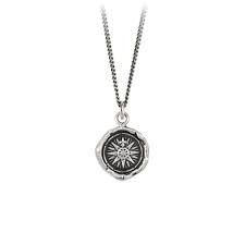 Direction- Sterling Silver Talisman -Pendent Necklace