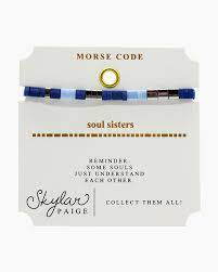 Soul Sisters-Morse Code Bracelet-Skylar Paige-Tila Beaded Bracelet