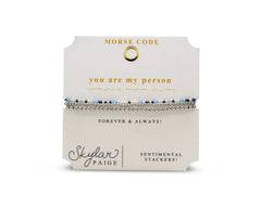 You are my Person-Morse Code Bracelet- Sentimental Stackers--Skylar Paige