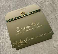 Emerald- Birthstone Bracelet-Tila Bead-Skylar Paige-Stia Couture