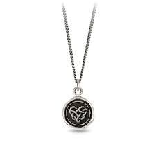 Love Knot-Sterling Silver-Talisman-Necklace-Pyrrah