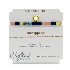 UNSTOPPABLE-Morse Code-Bracelet-Skylar Paige