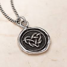 Love Knot-Sterling Silver-Talisman-Necklace-Pyrrah