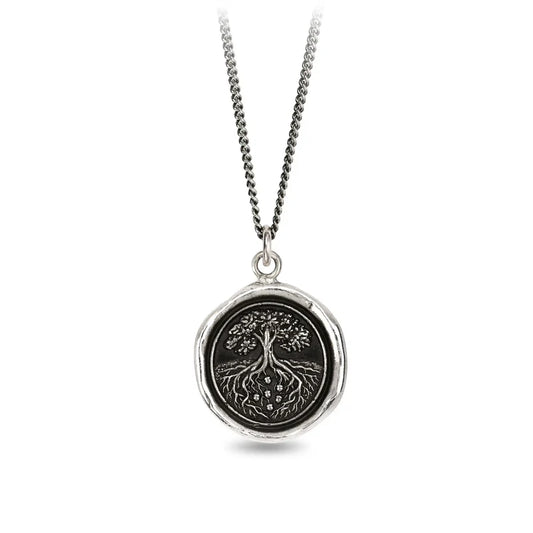 Family Roots Sterling Silver Talisman Necklace
