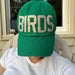 BIRDS Kelly Green Distressed Cap