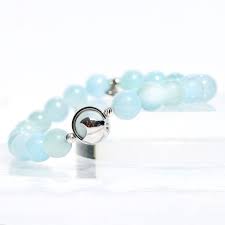 Calming waves-Sterling Silver-Aquamarine Bracelet- T.Jazelle