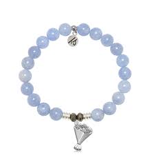 Thinking of You-Sky Blue Jade-Sterling Silver Bracelet-T.Jazelle