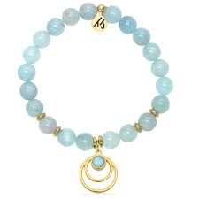 Generations-Blue Aquamarine Larimar-Sterling Silver Bracelet0- T.Jazelle.