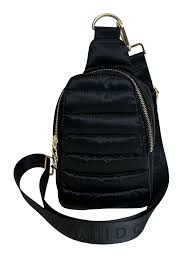 Eliza Quilted Puffy Sling-Backpack- Ahorned